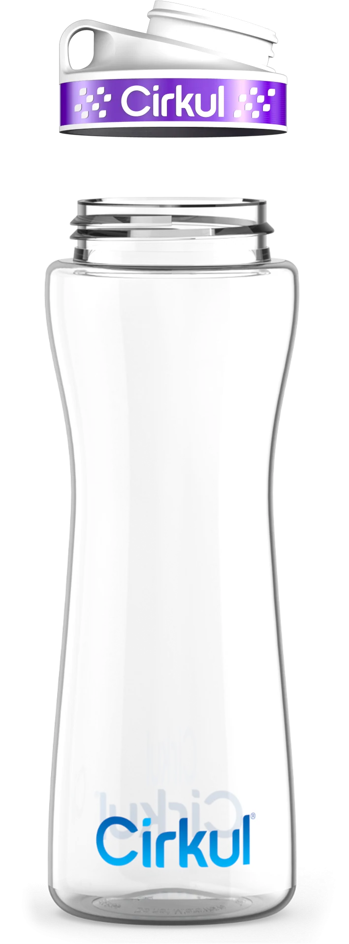 Custom 22oz. Plastic Bottle & Comfort Grip Lid