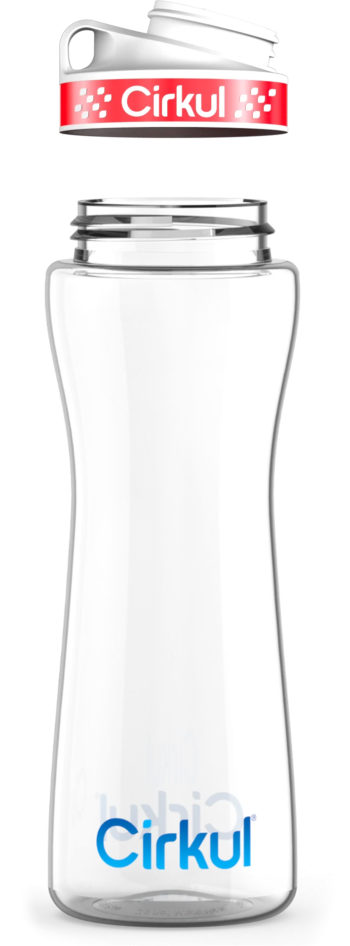 Custom 22oz. Plastic Bottle & Comfort Grip Lid