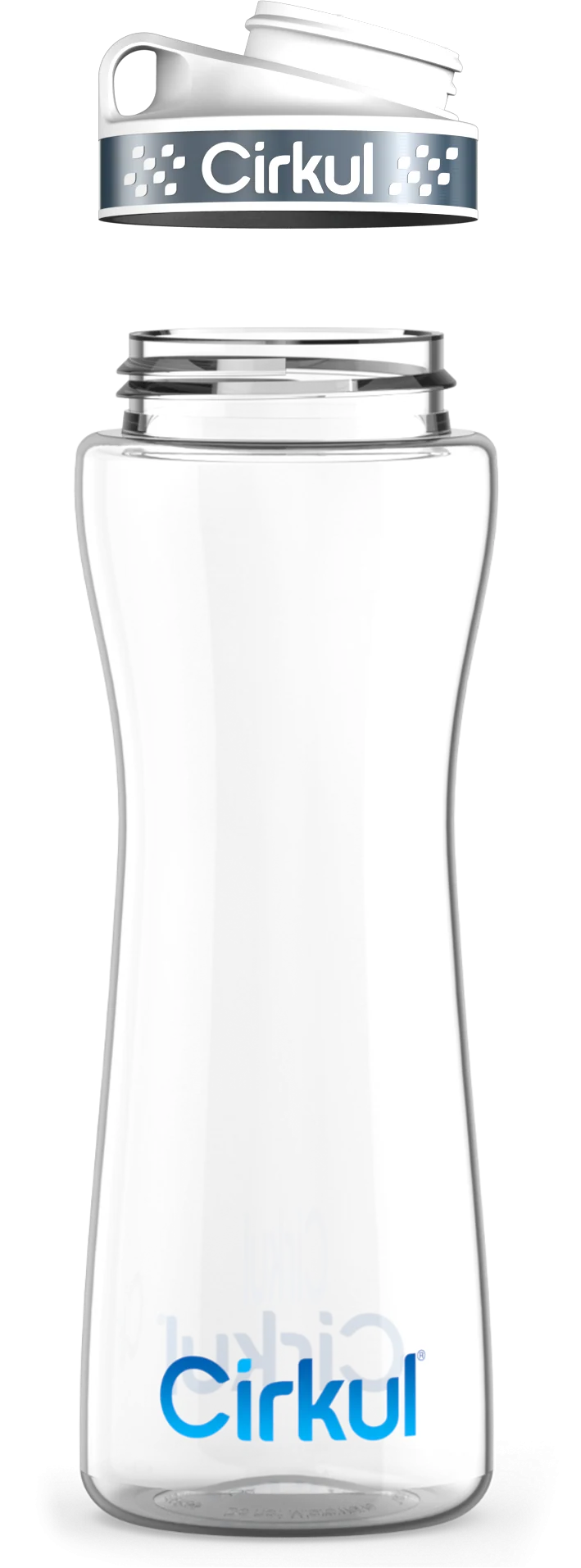 Custom 22oz. Plastic Bottle & Comfort Grip Lid