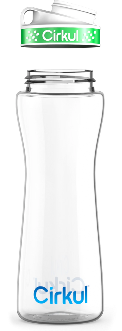 Custom 22oz. Plastic Bottle & Comfort Grip Lid
