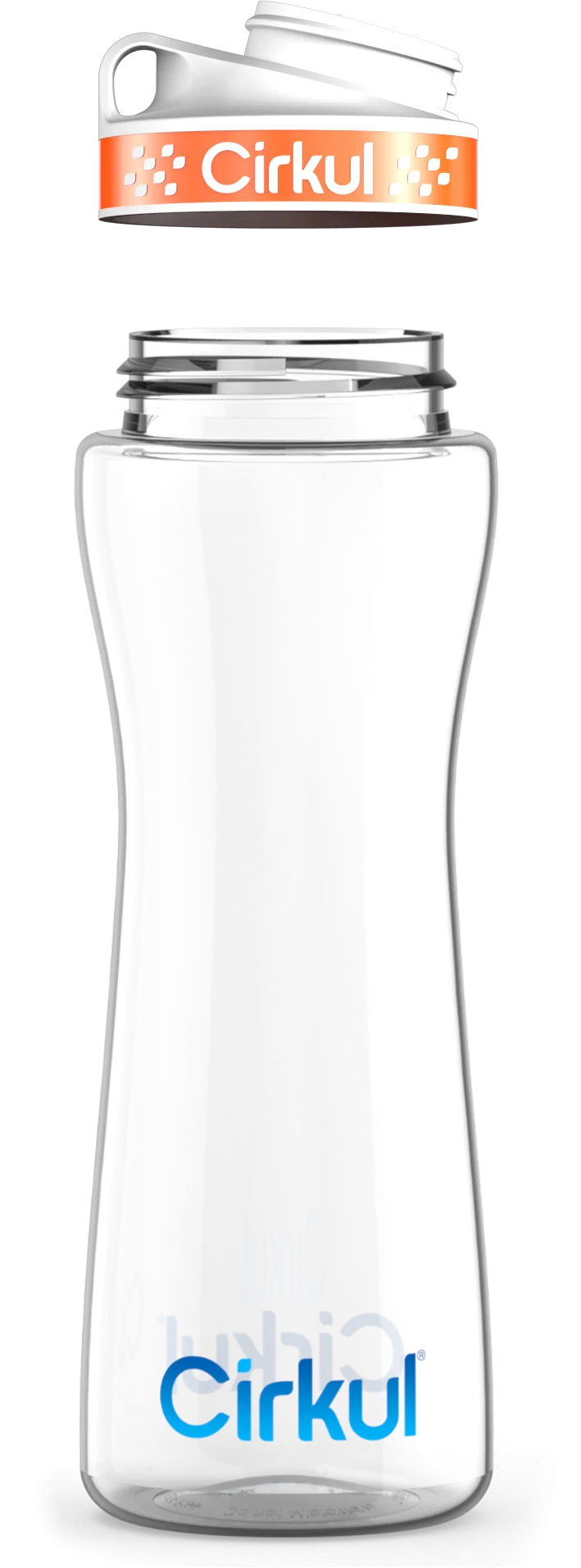 Custom 22oz. Plastic Bottle & Comfort Grip Lid