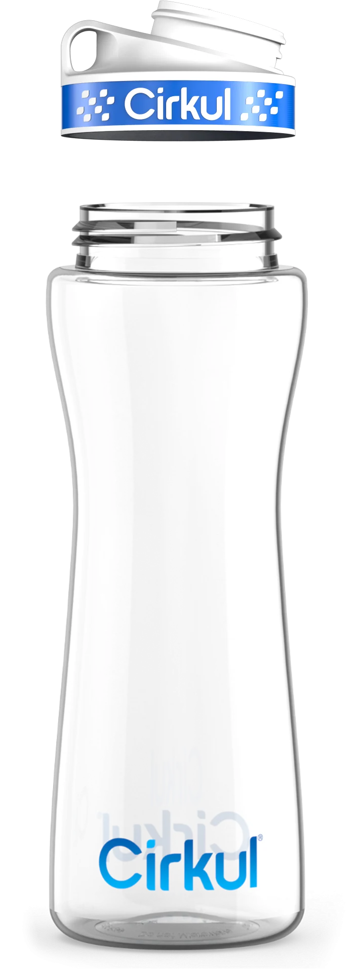 Custom 22oz. Plastic Bottle & Comfort Grip Lid
